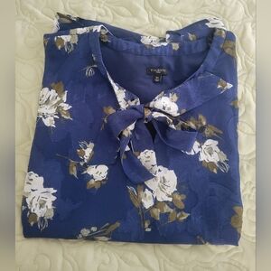 Talbots Sleeveless Blue Floral Shirt size 3X